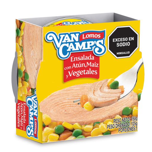 [011414] Atún Van Camps Ensalada Maíz Y Vegetales 150Gr