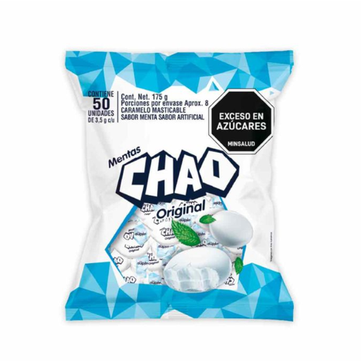 [058278] Menta Chao Original 50 Unidades 175Gr