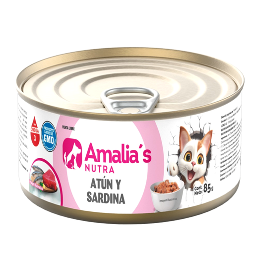 [058319] Conservas Gatos Amalia's Nutra Atún Y Sardina 85Gr