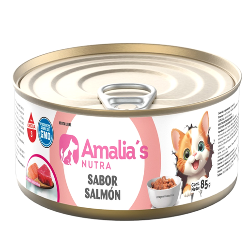 [058320] Conservas Gatos Amalia's Nutra Sabor Salmón 85Gr