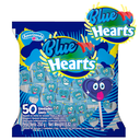 Chupeta Azúl Corazón Americandy 50 Unidades 250Gr