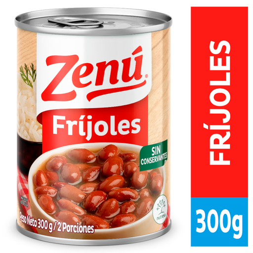 [058336] Frijoles  Zenú Sin Conservantes Lata 300Gr