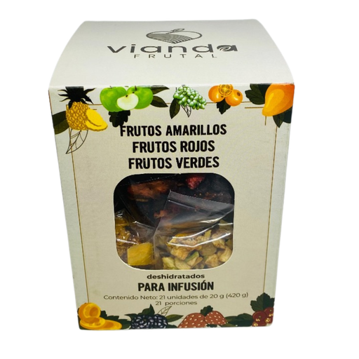[057702] Frutos Deshidratados Surtidos Para Infusión Vianda 21 Unidades 420Gr