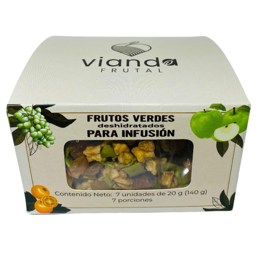 [057701] Frutos Verdes Deshidratados  Para Infusión Vianda 7 Unidades 140Gr