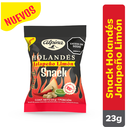 [056995] Snack Alpina Queso Holandés Jalapeño Limón 23Gr