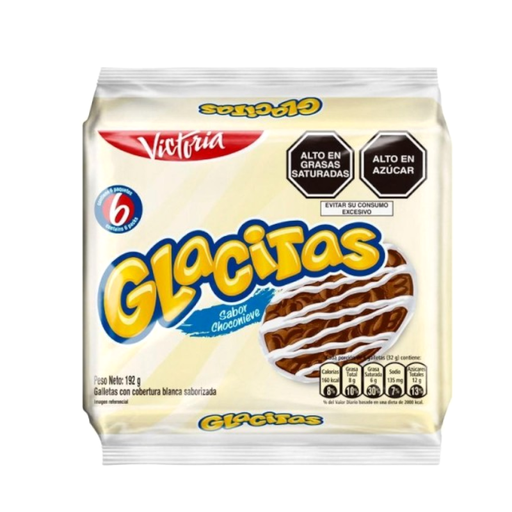 [046182] Galletas Glacitas Choconieve 6 Paquetes 192Gr