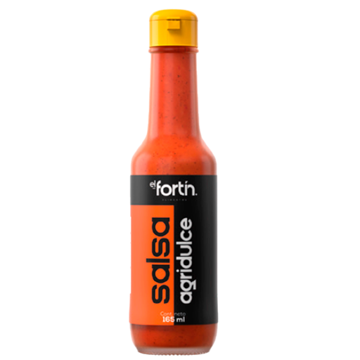 [023080] Salsa Agridulce El Fortín Frasco 165Ml