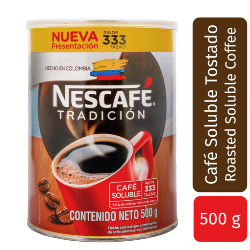 [017074] Nescafé Tradición Soluble Lata 500Gr