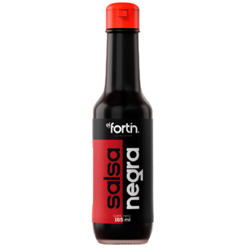 [016910] Salsa Negra El Fortín Frasco 165Gr