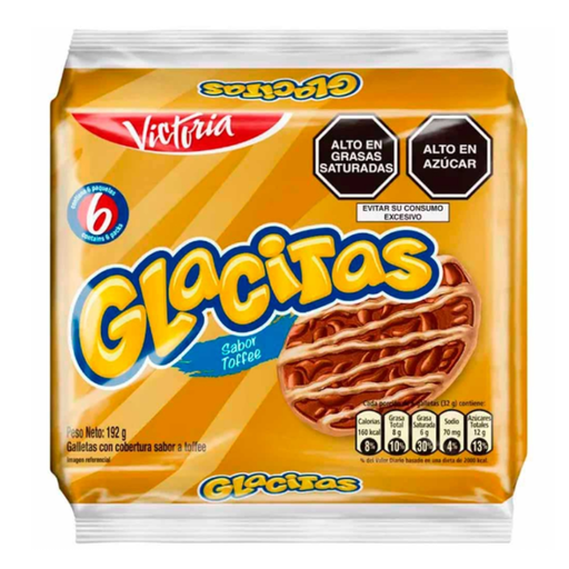 [005514] Galletas Glacitas Toffee Bolsa 6 Paquetes 192Gr