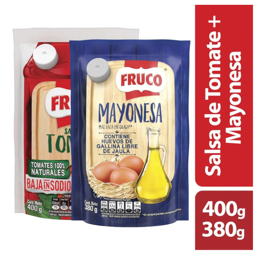 [058365] Salsa Tomate Fruco Doypack 400Gr + Mayonesa 380Gr