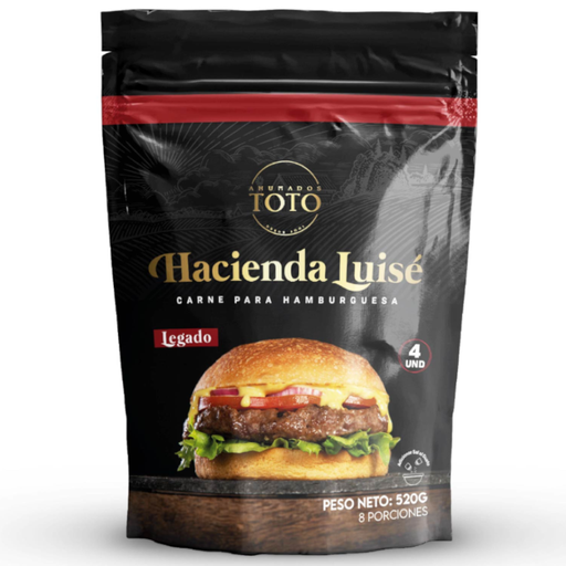 [058390] Carne De Hamburguesa Ahumados Toto Legado 4 Unidades 520Gr