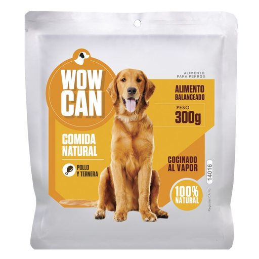 [058392] Alimento Para  Perros Pollo Y Ternera Wow Can 300Gr
