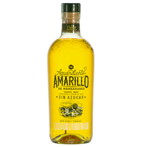 [058405] Aguardiente Amarillo De Manzanares Sin Azúcar 750Ml