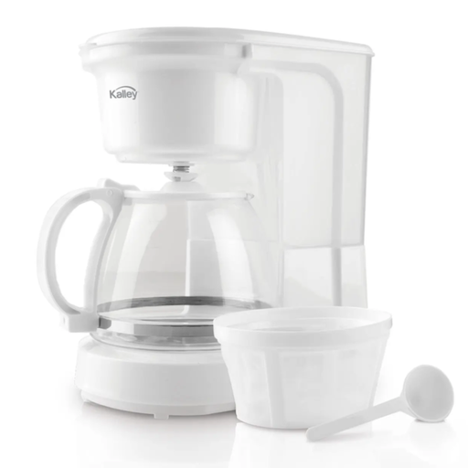 [058417] Cafetera Kalley Blanca 8 Tazas K-CM100K