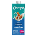 Bebida De Almendras Campi Sin Azúcar Tetrapak 900Ml