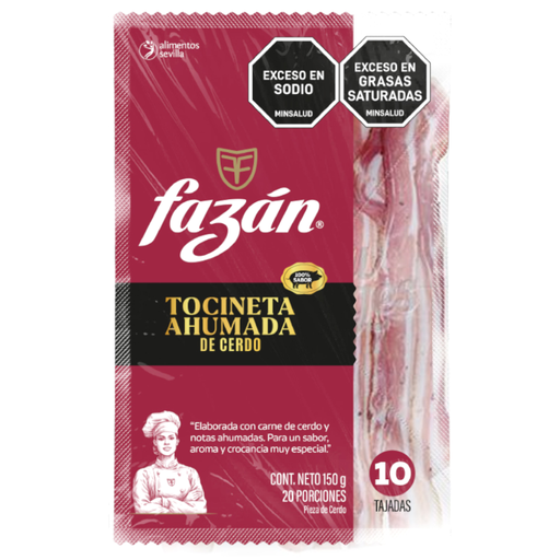 [058463] Tocineta Ahumada De Cerdo Fazán 150Gr