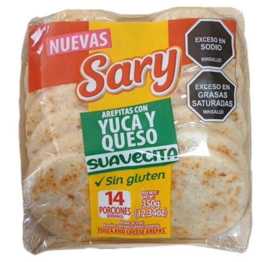 [058478] Arepas Yuca Queso Sary Suavecita  14 Unidades 350Gr