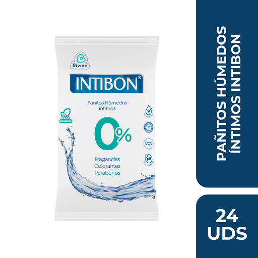 [058482] Pañitos Húmedos  Intibon 0%  24 Unidades