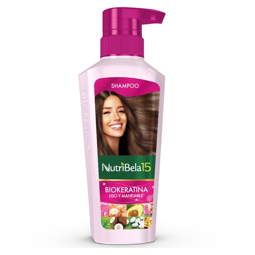 [058510] Shampoo Nutribela15 Biokeratina Liso Y Manejable 200Ml
