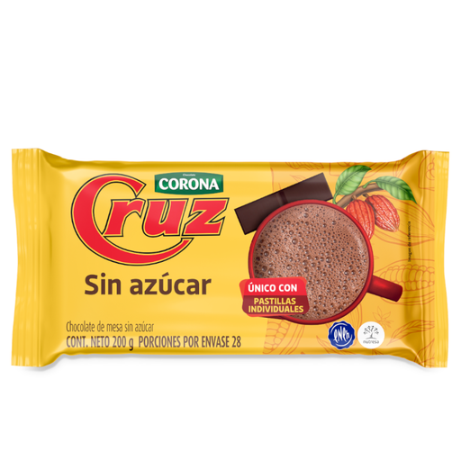 [058538] Chocolate Cruz Sin Azúcar 200Gr