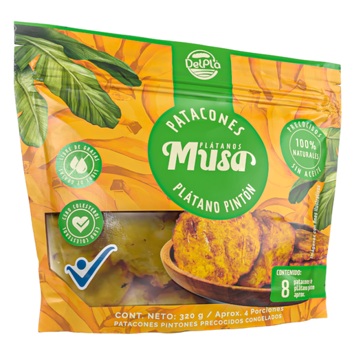 [058528] Patacones De Plátano Pintón Musa 8 Unidades 320Gr