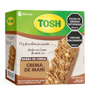 Cereal Barra Tosh Crema De Maní 6 Unidades 150Gr