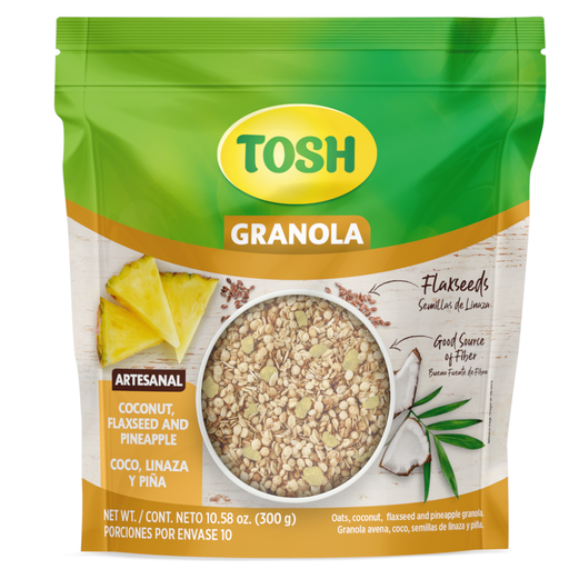 [058569] Granola Tosh Artesanal Coco Linaza Y Piña 300Gr