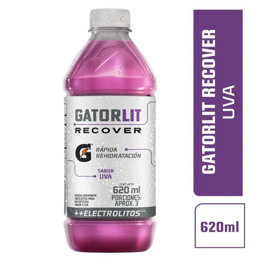 [058591] Bebida Hidratante Gatorlit Recover Uva 620Ml