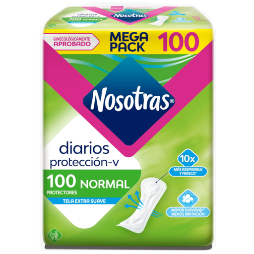 [058594] Protectores Nosotras Protección-V Normal 100 Unidades