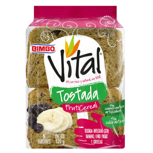 [058614] Tostadas Bimbo Vital Fruticereal 120Gr