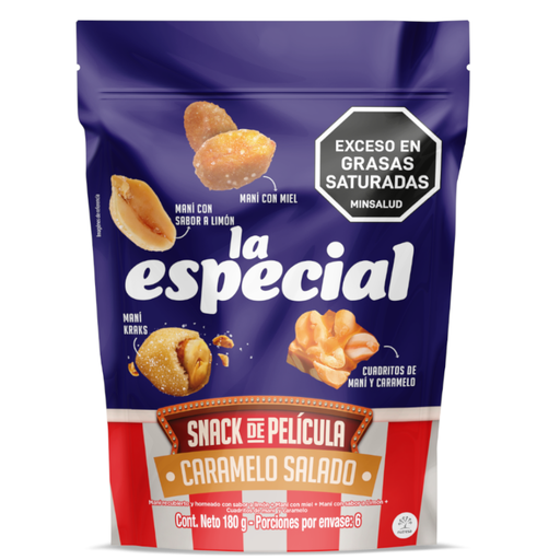 [058615] Maní La Especial Caramelo  Salado Doypack 180Gr