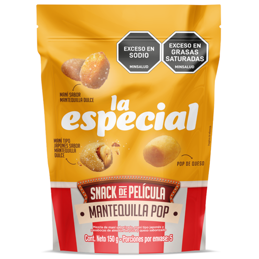[058616] Maní La Especial Mantequilla Pop Doypack 150Gr