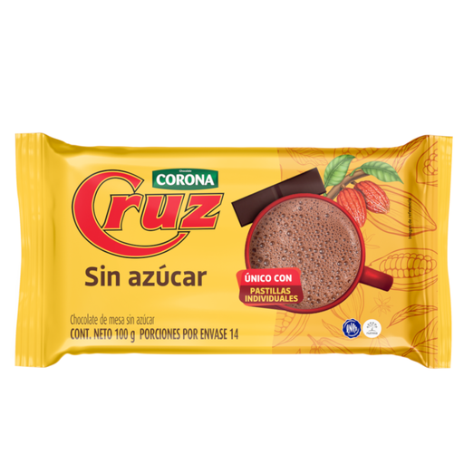 [058619] Chocolate Cruz  Sin Azúcar 100gr