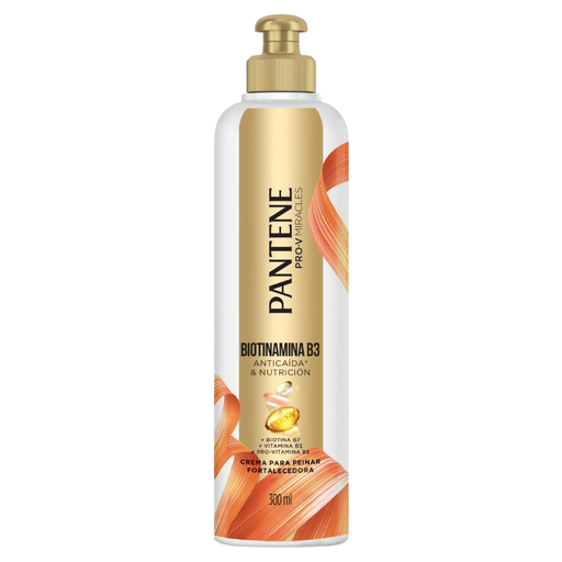 [058624] Crema Para Peinar Pantene Biotinamina B3 Anticaída Y Nutrición 300Ml