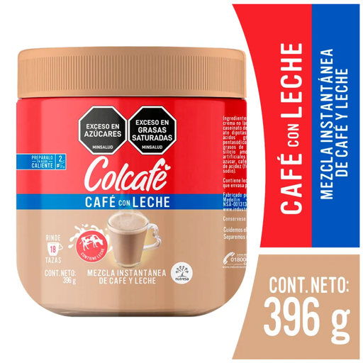 [058630] Colcafé Café Con Leche Instantáneo Frasco 396Gr
