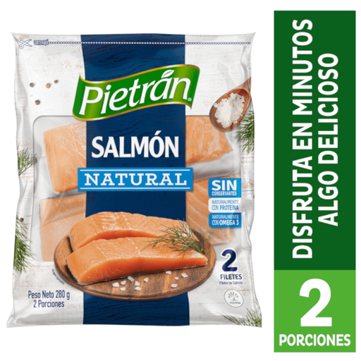 [058792] Salmón Natural Pietrán 2 Unidades 280Gr
