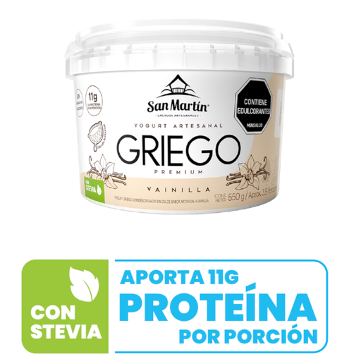 [058652] Yogurt Griego Vainilla San Martín 550Gr