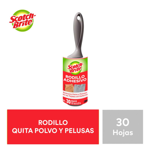 [058705] Rodillo Adhesivo Scotch Brite Quita Polvo Y Pelusas 30 Hojas