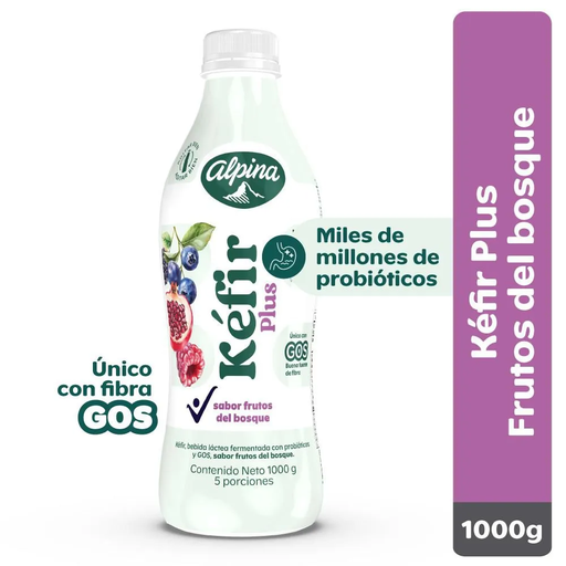 [058684] Kéfir Frutos Del Bosque Alpina 1000Gr