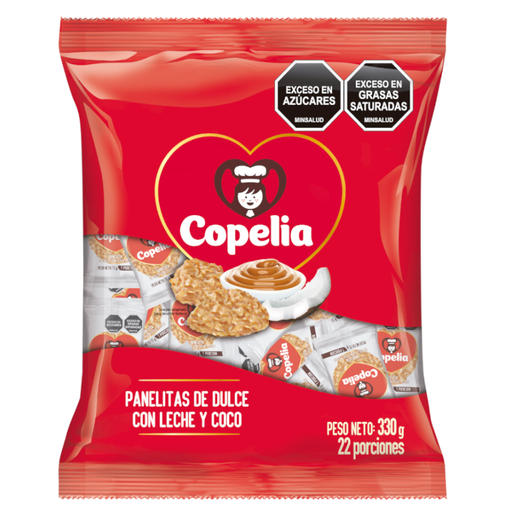 [058688] Panelitas  Copelia  De Dulce Con Leche Y Coco 22 Unidades 330Gr
