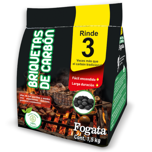 [058711] Briquetas De Carbón Fogata  1.5Kg