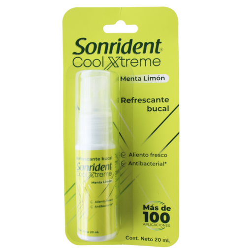 [058763] Refrescante Bucal Sonrident Cool  Xtreme Menta Limón 20Ml