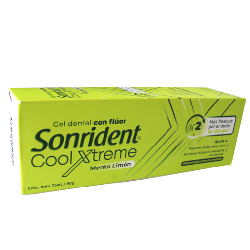 [058764] Gel Dental  Con Flúor Sonrident Cool Xtreme Menta Limón 75Ml