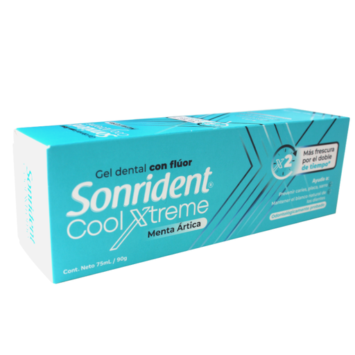 [058766] Gel Dental  Con Flúor Sonrident Cool Xtreme Menta  Ártica 75Ml