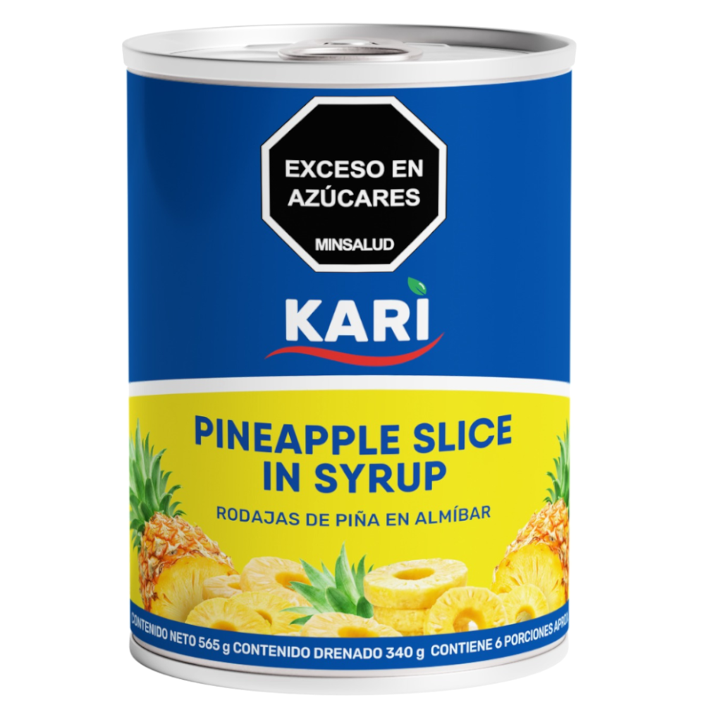 Rodajas De Piña En Almíbar Kari Lata 340Gr | SuperBooM