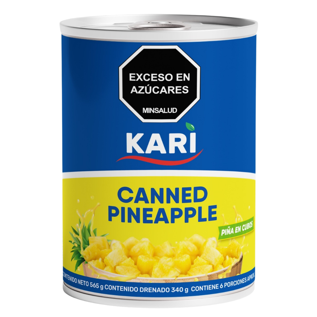 Piña En Cubos En Almíbar Kari Lata 565Gr | SuperBooM