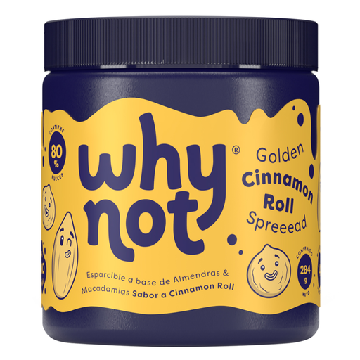 [058772] Esparcible  Why Not A Base Almendras Y Macadamia Sabor Cinnamon Roll 284Gr