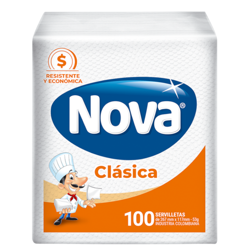 [058780] Servilleta Nova Clásica 100 Unidades