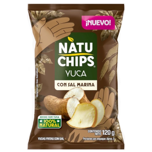 [058791] Natuchips Yuca Con Sal Marina 120Gr